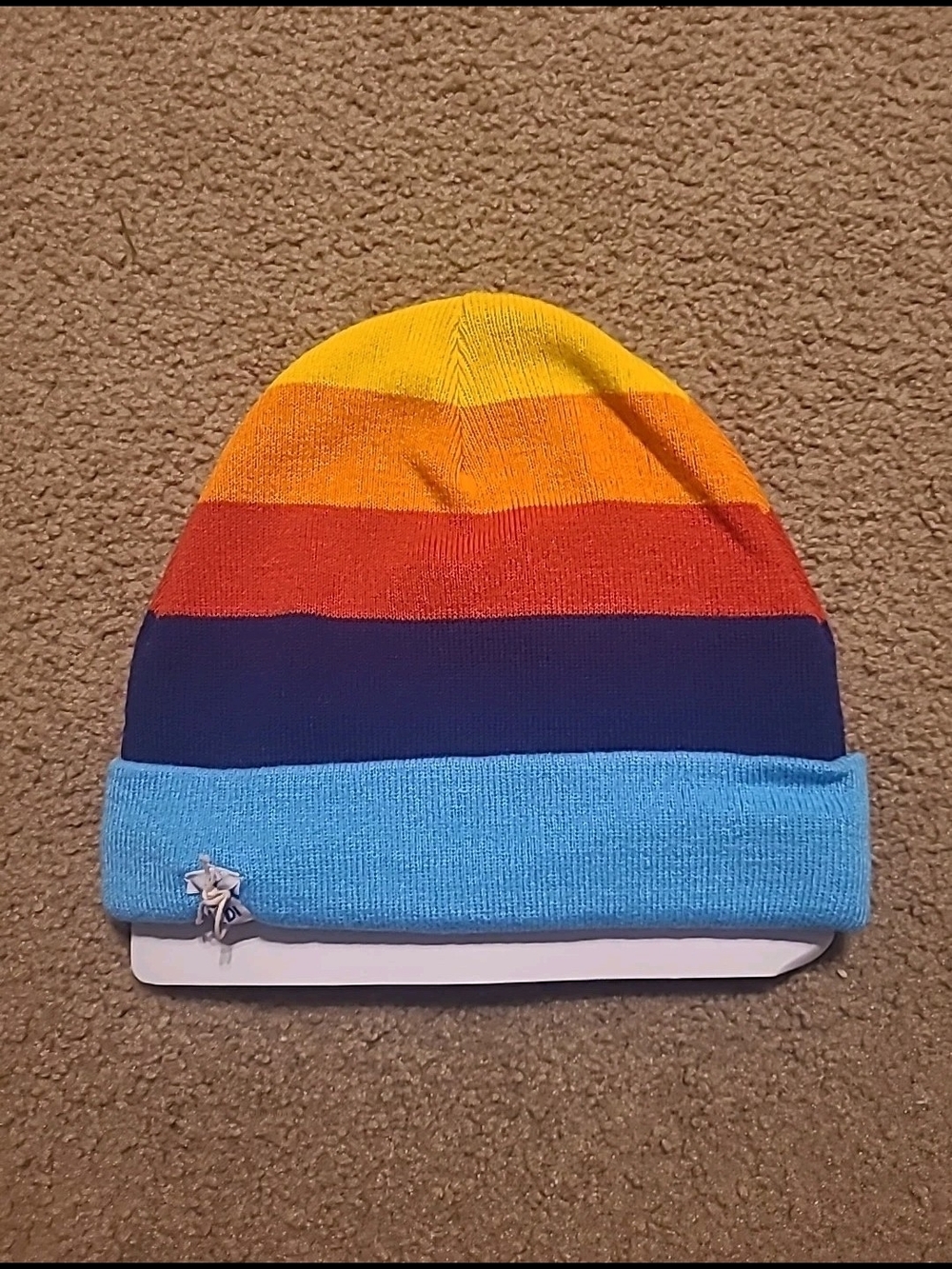 NWT Aldi Gear Blue Striped Beanie Limited Edition 2023 One Size
